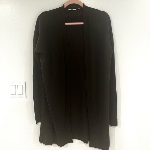 Uniqlo Sweaters - Uniqlo Wool/Cashmere Blend Women’s Duster Cardigan Sweater Dark Green Sz S